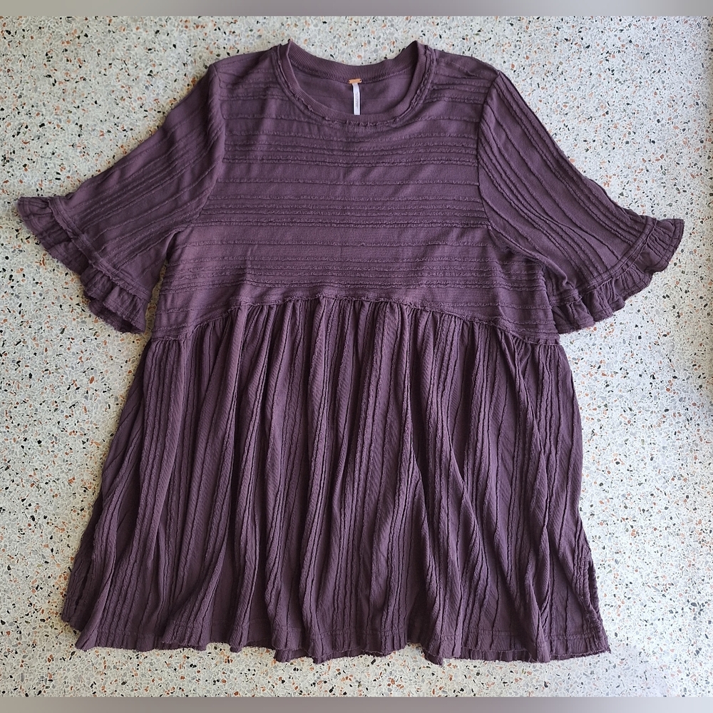 Free People Take a Spin Babydoll Tunic Dress - Picture 3 of 8